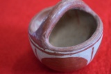 SANTO DOMINGO PUEBLO POTTERY 1950s 3 INCH!