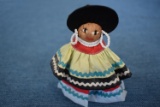 4.5 INCH NATIVE AMERICAN SEMINOLE DOLL!