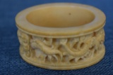 CARVED BONE/IVORY NAPKIN RING!