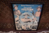 FRAMED AND SIGNED OLD TVs SERGEANT PRESTON POSTER!