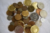 MISCELLANEOUS COINS AND OLD CASINO TOKENS!