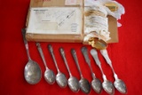 PRESIDENTIAL SILVER AND GOLD SPOON COLLECTION!