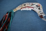 NATIVE AMERICAN PAINTED JAW BONE 14 INCH!