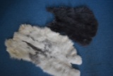 PAIR OF RABBIT PELTS ONE 20 IN. ONE 15 IN.!