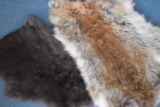 PAIR OF RABBIT PELTS ONE 20 IN. ONE 15 INCH!