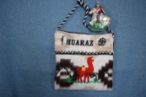 HURUAZ HAND STITCHED BAG 10 INCH & ORNAMENT!