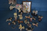 APPROXIMATELY 25 CAROUSEL ORNAMENTS AND PIECES!