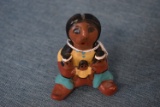 SIGNED NAVAJO POTTERY STORY TELLER!