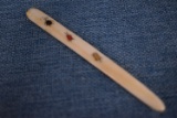 BONE AND INLAY OF COLOR 4 INCH LETTER OPENER!