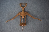 BRASS CORKSCREW BOTTLE OPENER!