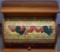 WOODEN ROLLTOP ROOSTER BREADBOX 15 INCH!