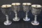 SILVER PLATED SET OF 4 GOBLETS 3 1/2 INCH!