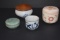 EARLY PORCELAIN & WOOD TRINKET BOXES APPROX 3