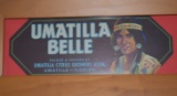 UMATILLA BELLE ADVERTISEMENT FRAMED 7X13