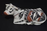 ACOMA SIGNED COW POTTERY 6 INCH!