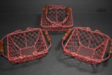 WIRE BASKETS SMALL SET OF 3!