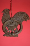 CAST IRON ROOSTER DOOR KNOCKER 9 INCH!