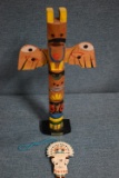 WOODEN TOTEM POLE 10