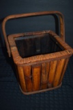 BAMBOO BASKET W/HANDLE! 8