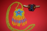 BEADED BONE BOLO & NECKLACE!