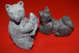 WOLF ORIGINALS BEAR AND FOX FIGURINES!