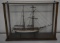 VINTAGE COLLECTOR SAIL BOAT IN DISPLAY CASE!