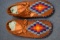EARLY NATIVE AMERICAN BEADED LEATHER MOCCASINS!