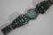 STUNNING NATIVE AMERICAN STERLING TURQUOISE WATCH!