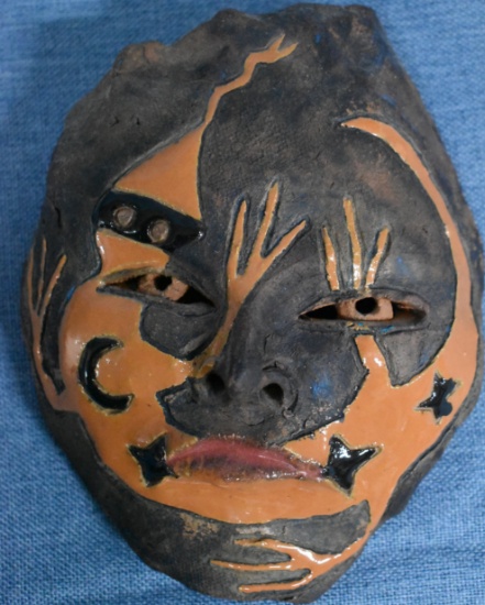 NATIVE AMERICAN "LIZZARD" MASK!