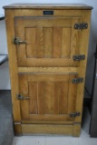 19TH CENTURY SANITARY OAK ICE BOX!