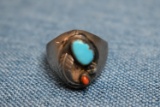 NATIVE AMERICAN STERLING RING!