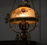 SPECTACULAR MID-CENTURY SWAG LAMP!