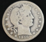 1915 D BARBER QUARTER!