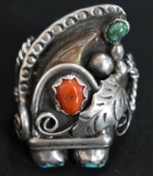 ARTIST SIGNED STERLING NATIVE AMERICAN RING!