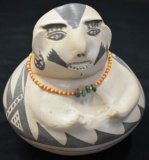 MEXICAN FACE EFFIGY POT!