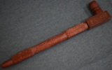 NATIVE AMERICAN CARVED STONE PEACE PIPE!