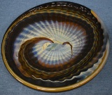 SYRIAN HAND BLOWN SLAG GLASS CHARGER!