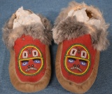 EARLY ADULT NATIVE AMERICAN MOCCASINS!