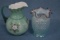 FENTON PITCHER AND VASE!