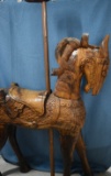 HAND CARVED CAROUSEL HORSE!