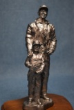 RICKER SIGNED PWETER SCULPTURE!