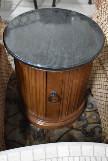 MARBLE TOP LAMP TABLE!