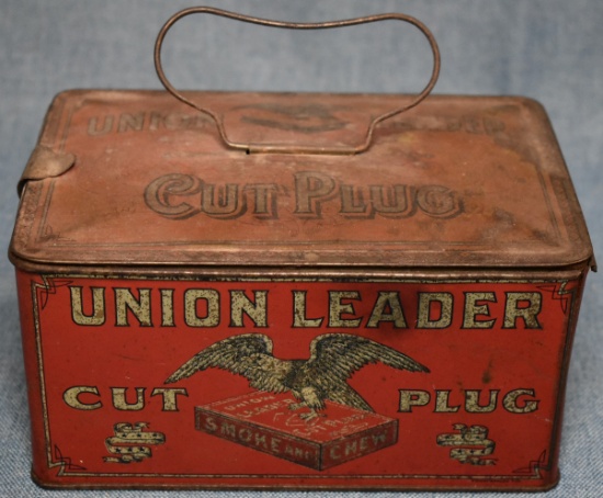 UNION LEADER CUT PLUG TIN!