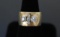 STUNNING 14KT GOLD AND DIAMOND RING!