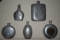 5 VINTAGE FLASKS!