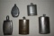 5 RARE OLD FLASKS!