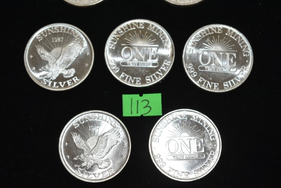 SUNSHINE MINING SILVER COINS!