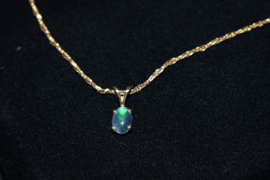 14KT GOLD & OPAL!