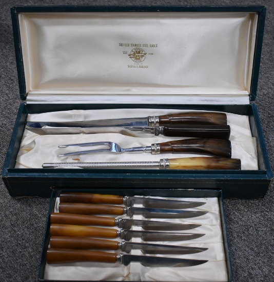 E.PARKER AND SONS SHEFFIELD STAINLES CUTLERY SET!
