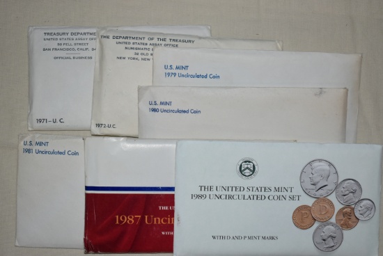 US MINT UNCIRCULATED COIN SETS!